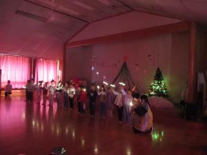 ひまわり組が点灯式をした写真