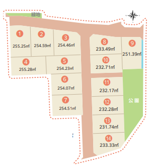 みらいとうぶEブロック地図